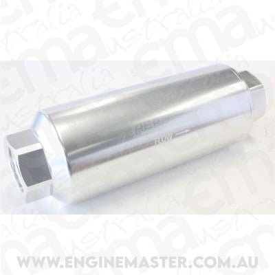 Aeroflow AF66-2043S Aeroflow Pro Filter 60 Micron Silver Female -12 ORB 2.4" x7"