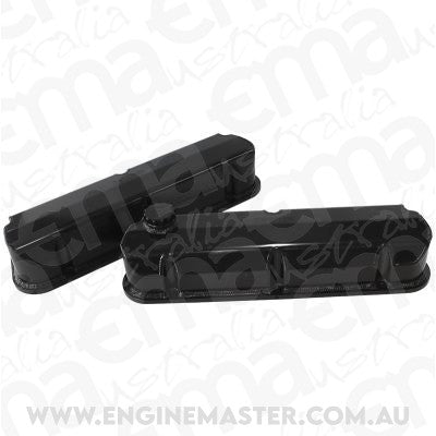 Aeroflow AF77-5002BLK Fabricated Valve Covers Black Suit Ford 289-351W