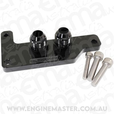 Aeroflow AF82-2030 Slimline Oil Block Adapter Suits GM LS Series