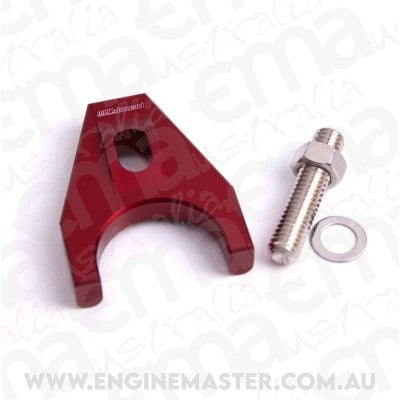 Aeroflow AF64-2032R Billet Distributor Hold Down Red Bracket suits All Chev
