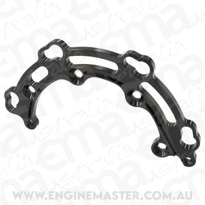 Aeroflow AF64-2911BLK Starter Plate For Belt Guard Suit Std Roots Blower Black