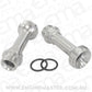 Aeroflow AF59-2136S Replacement Billet Adjustable Fuel Log Legs Suit Adjustable Fuel Log (AF64-2037), -8ORB for Holley Carburettors, Silver Finish