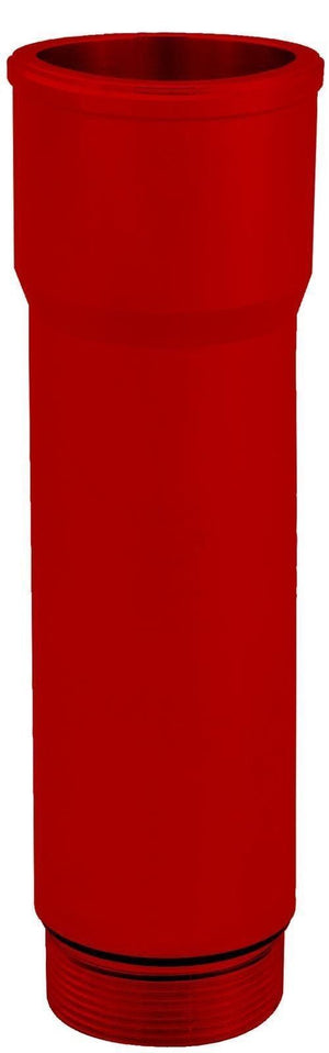 CVR CVR8150LR Water Pump Inlet Fitting Long 1-3/16" Male O-Ring to 1.5" Hose Red