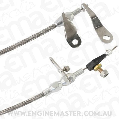 Aeroflow AF72-7003 Aeroflow Kickdown Ford C4 Cable Chrome Finish
