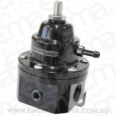 Aeroflow AF66-2055BLK -6 ORB Efi Fuel Pressure Reg 1200Hp Handles 98Ron Eth Meth