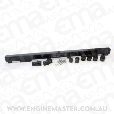 Aeroflow AF64-2011BLK Fuel Rail Kit Rb26Dett - 14mm Black