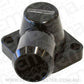 Aeroflow AF64-2115BLK Billet Thermostat Housing Black Swivel LS3 Only