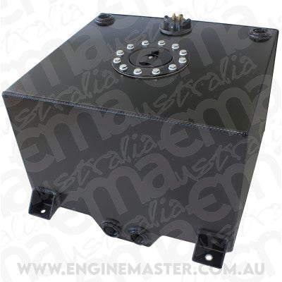 Aeroflow AF85-2150ASBLK Black Alloy Fuel Cell 57 Litre15 Us Gallons with Cavity/Send