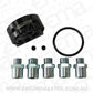 Aeroflow AF64-2108 Billet Sandwich Adapter -8ORB Port S 2 x 1/8"