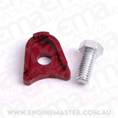 Aeroflow AF64-2035R Billet Distributor Hold Down Red Clamp Ford Windsor & 351C