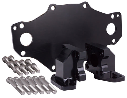 CVR CVR8308BK Holden 253-308 w/ Pump Electric Water Pump Mounting Kit Black Anodized