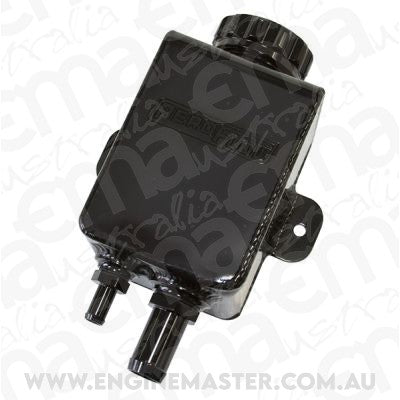Aeroflow AF77-1025BLK Fabricated P/Steer Tank Square-10 & -6ORB Port S Black