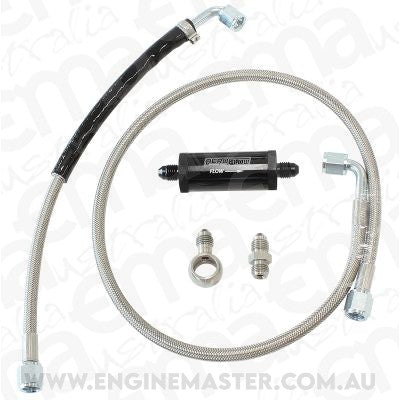 Aeroflow Performance Products AF30-1005 Ford xr6 Fg Turbo Feed Line Kit Inline 30Micron Filt Fg