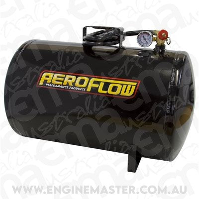Aeroflow AF77-3001 10 Gal Port Able Air Tank Blackwith Tank Valve 125 Max Operat