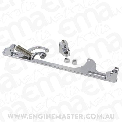 Aeroflow Performance Products AF64-2001C Billet Throttle Cable Bracket Chrome suits 4150 Style