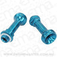 Aeroflow AF59-2138 Replacement Billet Adjustable Fuel Log Legs Suit Adjustable Fuel Log (AF64-2037) 9/16-24" for BG, Demon Carburettors Blue Finish