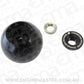 Bang Shift Billet Round Gear Knob with Bare Button Boss  Black Finish