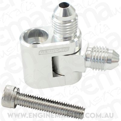 Aeroflow AF64-2188 Dual Swivel GM LS Water Cross-Over Adapter 2 x -4AN Male