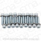 Aeroflow AF82-2073 GM 6L80 Transmission Oil Pan Bolt Kit M6 Steel Bolts, (pack of 16)