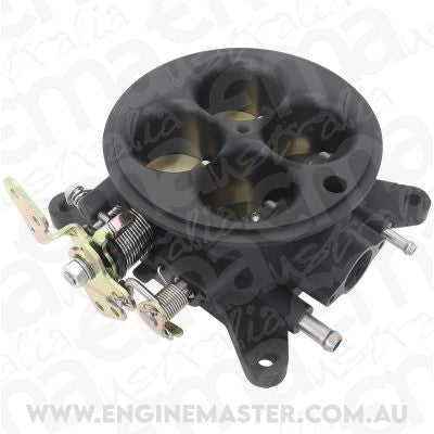 Aeroflow AF64-2251BLK Cast Aluminium 4 Barrel 1000CFM Throttle Body Black Finish suit 4150/4500