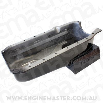 Holden HQ-WB with Chev small block V8. Street/ High Performance Super Pan SBC Hq Hj Hx Hz Wb 1-Pce Seal R/H Aeroflow Performance Products AF82-2201-1PC