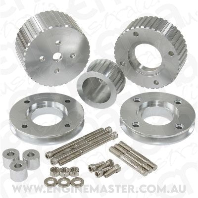 Aeroflow AF64-3006 Gilmer Drive Kit - Silver Holden 5.0L 304Ci V8 Vn-Vs