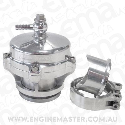 Aeroflow AF64-5050 50mm Blow Off Valve Polished Finish V-Band Weld-On Flange