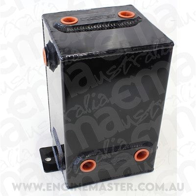 Universal Fabric Alloy Tank 3L x 6 -8 ORB Black with Mount Tabs Aeroflow Performance Products AF77-1012BLK