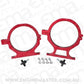 Aeroflow AF64-5000R Nos Bottle Billet Brackets *(Pair)* Red Nitrous