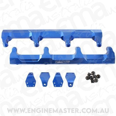 Aeroflow AF64-2124 GM LSA Supercharged Fuel Rail -8ORB Inlets / Outlets Billet