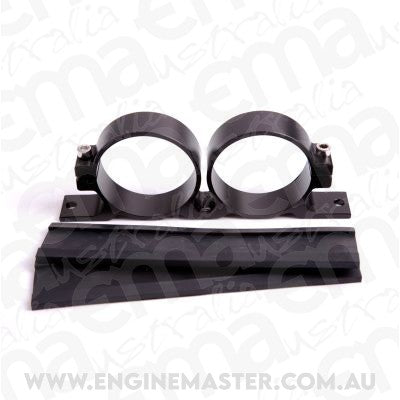 Aeroflow AF64-2015BLK Billet Fuel Pump Bracket Boschblack Dual suits All Bosch