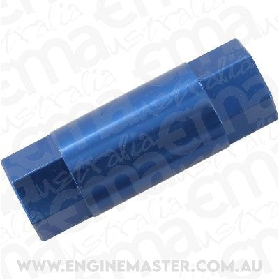 M6 Female Hex Spacer, 40mm Length (Blue Finish)