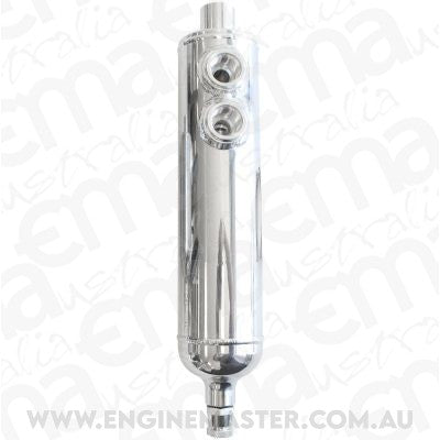 Aeroflow AF77-1017 Universalersal Breather Tank F/Male2 x -12ORB 13" x 3" Polished