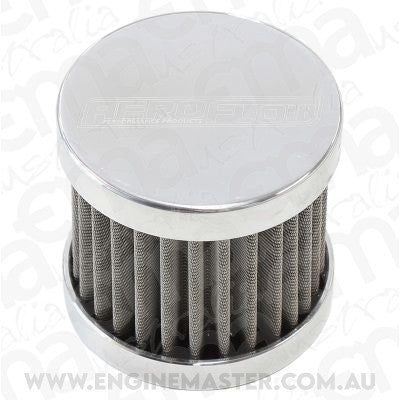 Aeroflow AF77-2003 -6AN S/S Billet Breather with Female -6AN Re-Usable