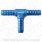 Aeroflow AF64-4207 Aluminium T Piece 15.8mm 5/8" Blue Tee Piece