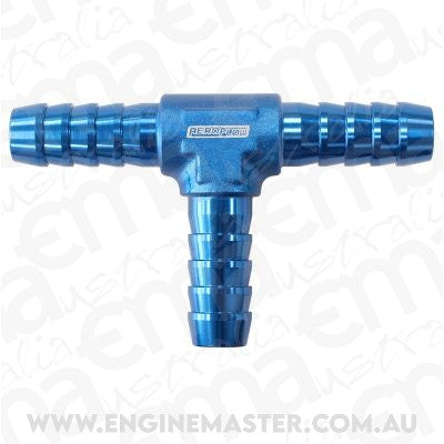 Aeroflow AF64-4207 Aluminium T Piece 15.8mm 5/8" Blue Tee Piece
