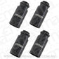Aeroflow AF64-2886 ID Injector Adapter Long Suit 14mm Fuel Rail Black 4Pk