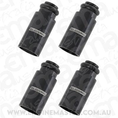 Aeroflow AF64-2886 ID Injector Adapter Long Suit 14mm Fuel Rail Black 4Pk