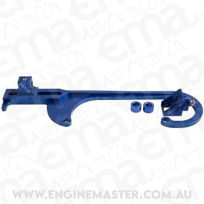 Aeroflow AF64-2026 Billet Throttle Cable Bracket Blue suits 4150 Style Carbs