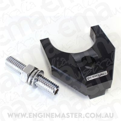 Aeroflow AF64-2093BLK Billet Distributor Hold Down Black Large V2 Windsor & 351C