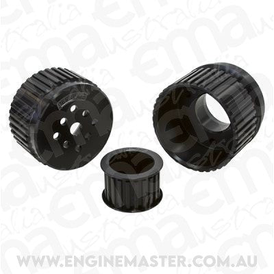 Aeroflow AF64-3001BLK Gilmer Drive Kit - Black Chev V8 with Long W/Pump