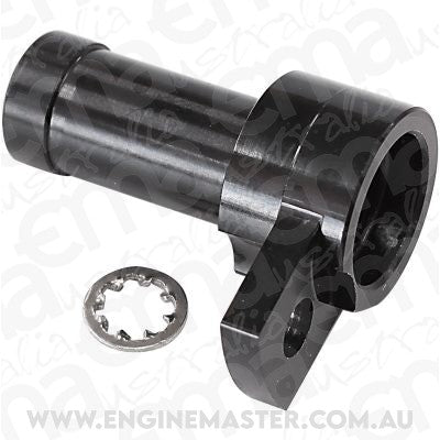 Aeroflow AF64-2170BLK 40mm FUEL PUMP INLET ADAPTER 3/8" BARB