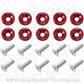 Aeroflow AF64-4365R Billet Dress Up / Fender Bolt (10 Pack) M6 x 1.00mm UHL 20mm