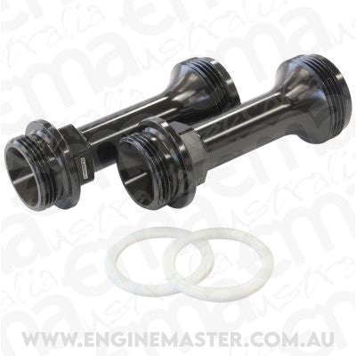 Aeroflow AF59-2137BLK Replacement Billet Adjustable Fuel Log Legs Suit Adjustable Fuel Log (AF64-2037), 7/8-20" for Holley Carburettors,Black Finish
