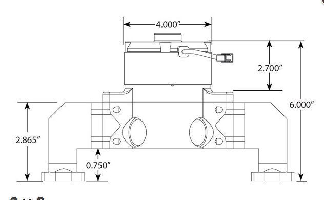 CVR CVR8502BK Ford SB 289-351w Proflo Extreme 55gpm Electric Water Pump Black