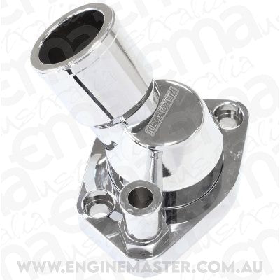 Billet 45Â° Swivel Thermostat Housing, Chrome Finish (Suit Ford 289-351W)