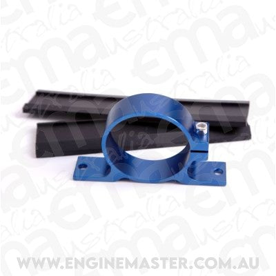 Aeroflow AF64-2000 Billet Fuel Pump Bracket Boschblue Single suits All Bosch