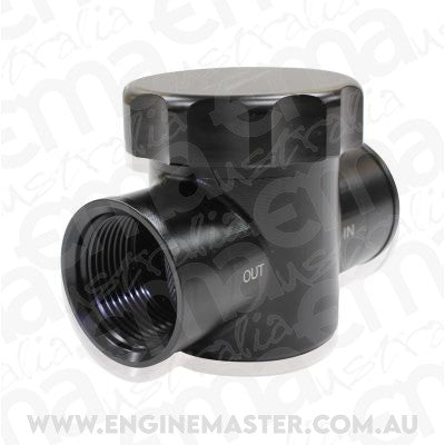 Aeroflow AF64-2043 Billet Radiator Filter Black Fit to Radiator Hose Hoses Aeroflow 64-2043