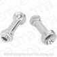 AF59-2138S Aeroflow Replacement Billet Adjustable Fuel Log Legs Suit Adjustable Fuel Log (AF64-2037) 9/16-24" for BG Demon Carburettors, Silver Finish
