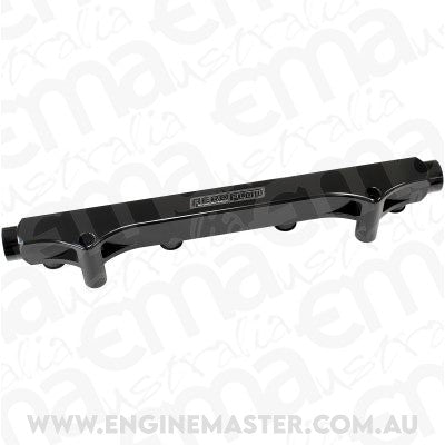 Aeroflow AF64-2133BLK Audi Vw 1.8L 20V Fuel Rail -8ORB Inlets / Outlets Black